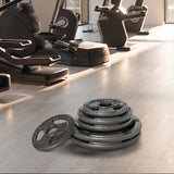 easycomfort easycomfort set di 6 dischi pesi per bilanciere e manubri 2 5 35kg dischi palestra in acciaio ideali per bilancieri olimpionici argento