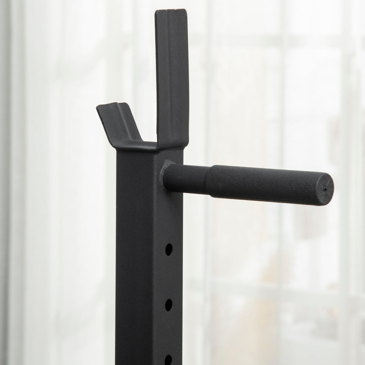 easycomfort porta bilanciere regolabile con supporti per dip station e push up 111 151x69x120 150 cm nero