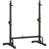 easycomfort porta bilanciere regolabile con supporti per dip station e push up 111 151x69x120 150 cm nero
