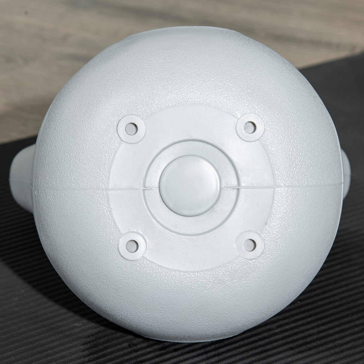 easycomfort kettlebell 14kg in pu e sabbia con base piatta e impugnatura per stacchi squat e sollevamenti 26x18x32 cm rosso