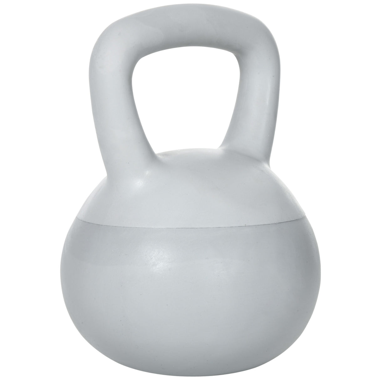 easycomfort kettlebell 12kg in pvc e sabbia metallica per allenamento spalle e bicipiti 22x22x29 cm grigio