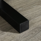 easycomfort porta pesi con 2 ripiani in acciaio per palestra casa e ufficio 92.5x50.5x80.5cm nero