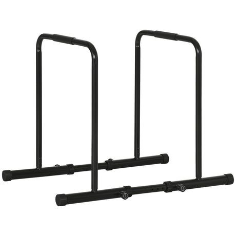 easycomfort barra per dip in acciaio ad altezza regolabile con 6 lunghezze regolabili 90 102x65x80 90 cm nera