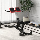 easycomfort sedia romana ad altezza regolabile con imbottitura spessa in acciaio e pu 126x70x67 84 cm nera