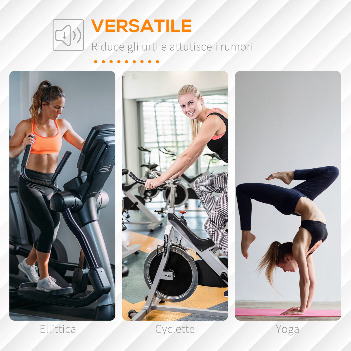 easycomfort easycomfort tappeto palestra ammortizzante per tapis roulant e cyclette tappetino fitness in pvc antiscivolo 180x90cm nero