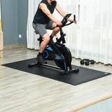 easycomfort easycomfort tappeto palestra ammortizzante per tapis roulant e cyclette tappetino fitness in pvc antiscivolo 180x90cm nero