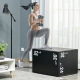 easycomfort plyo box 3 in1 a 3 altezze jumping box pliometrico capacita 120kg 75x51x61cm nero