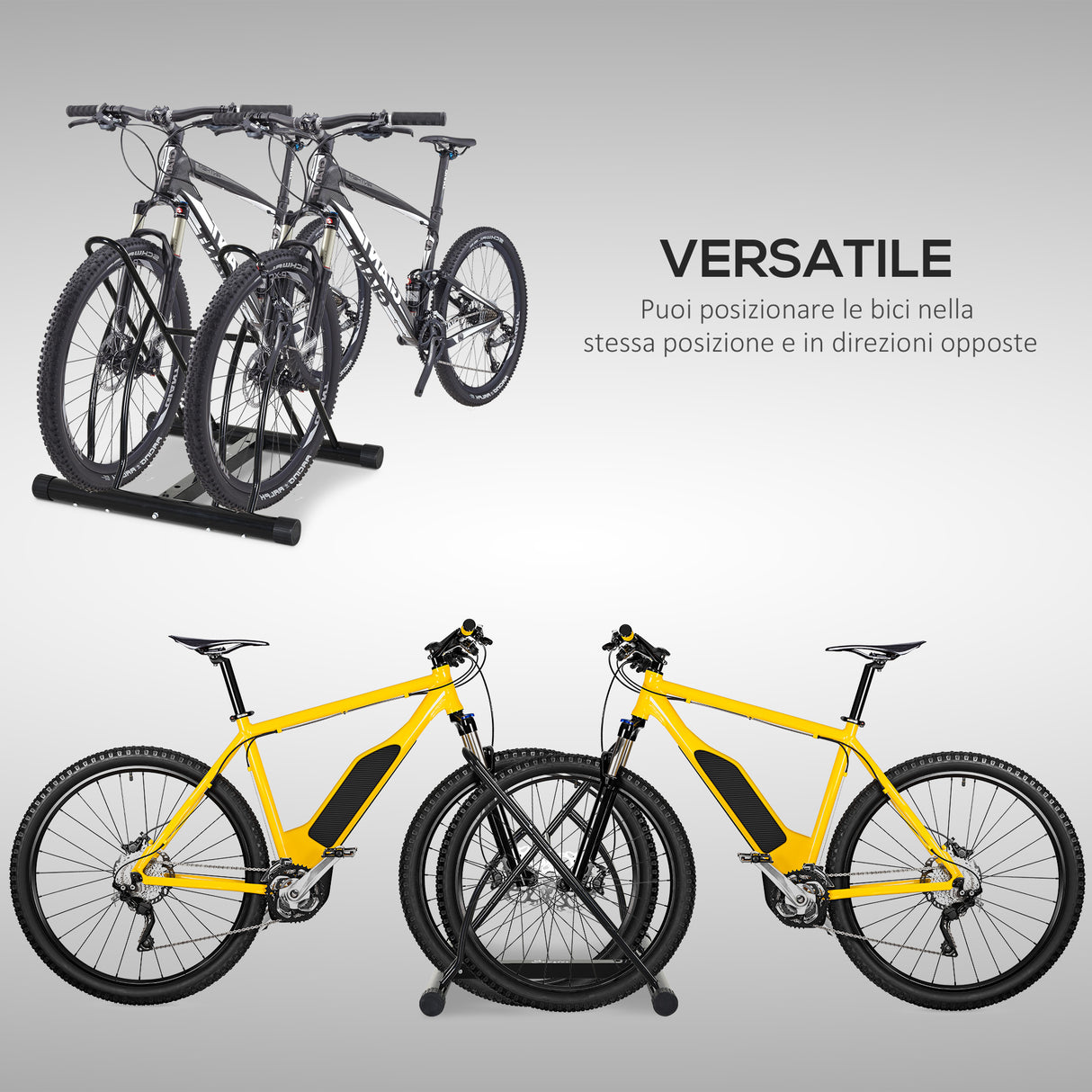 easycomfort easycomfort portabiciclette parcheggio bici per interno ed esterno 60 x 54 x 57 cm