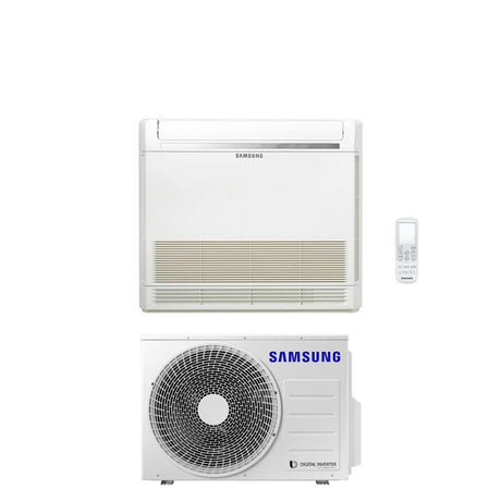 samsung climatizzatore condizionatore samsung inverter pavimento console 12000 btu ac035rnjdkgeu r 32 wi fi optional con telecomando di serie incluso