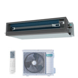 Climatizzatore Condizionatore Hisense Inverter Canalizzato Canalizzabile serie SUPER 24000 Btu AUD71UX4RFM8 + AUW71U4RJ7 R-32 Wi-Fi Optional Classe A++/A+ con Telecomando di serie