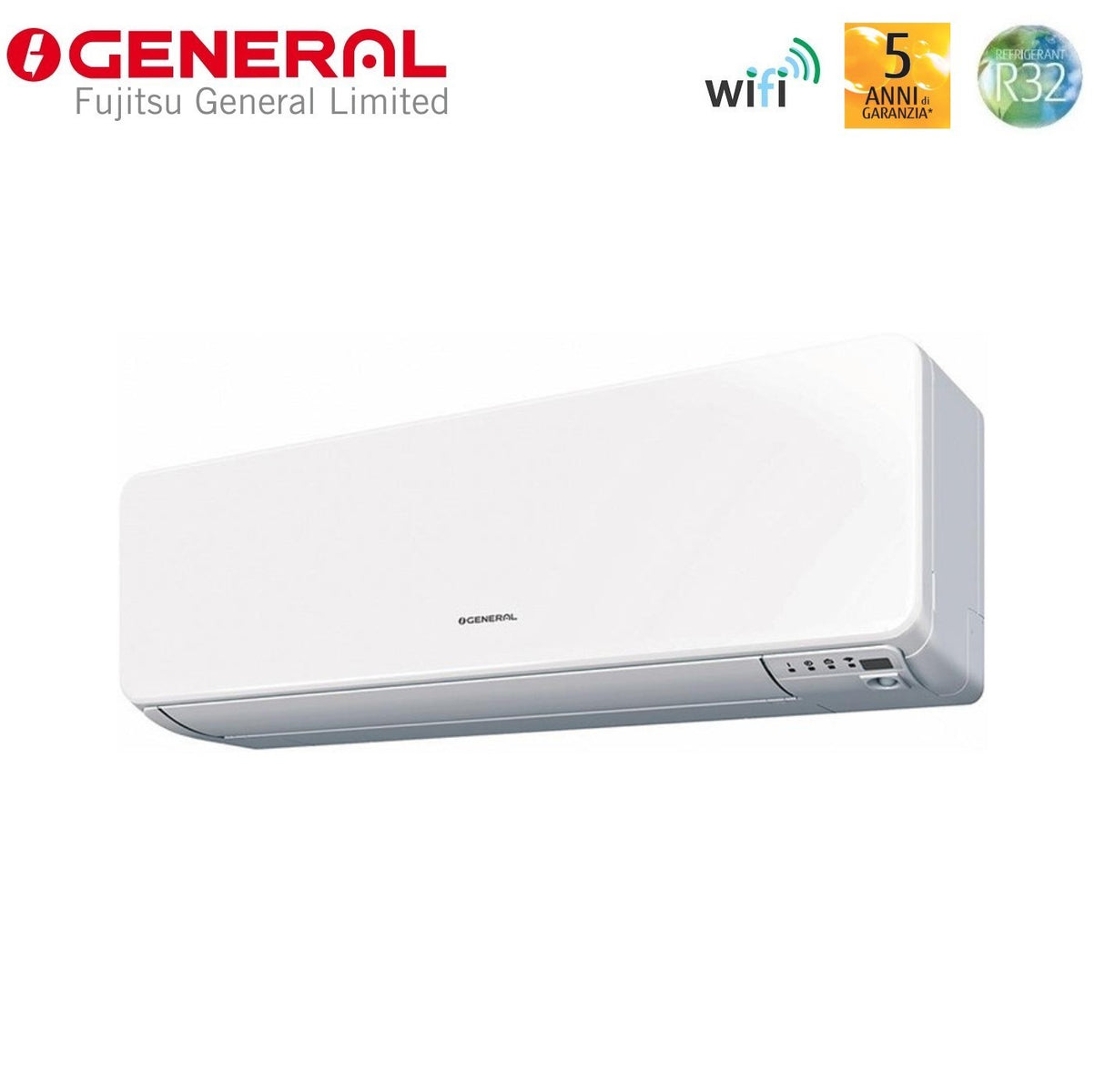 general fujitsu condizionatore general fujitsu inverter serie performance kg 7000 btu ashh07kgtg r 32 wi fi integrato
