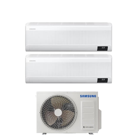 climatizzatore condizionatore samsung dual split inverter serie windfree avant 7_7 btu con aj050txj2kg r 32 wi fi integrato 7000_7000 novita