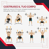 easycomfort easycomfort set di 4 dischi pesi per bilanciere e manubri peso totale 30kg 2x5kg e 2x10kg nero