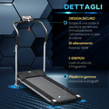 easycomfort easycomfort tapis roulant elettrico e pieghevole con schermo lcd motore 500w velocita 10km h