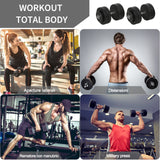 easycomfort easycomfort set manubri palestra 50kg 8x5kg 4x1 5kg pesi palestra con 12 dischi da 1 5kg 5kg 25mm per allenamento a casa