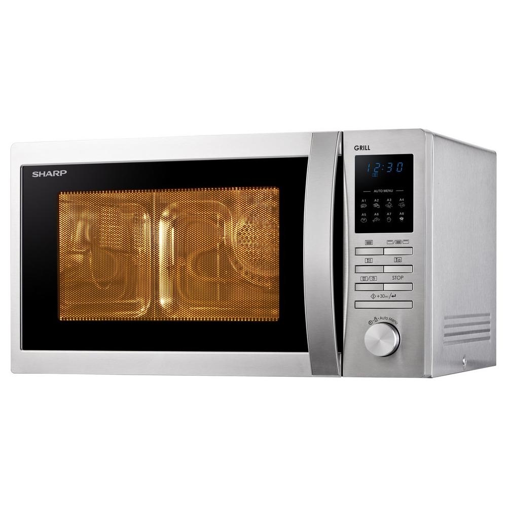 sharp microonde sharp r722stwe 25 litri 900 w a306xl513xp429 inox ean 4974019811611