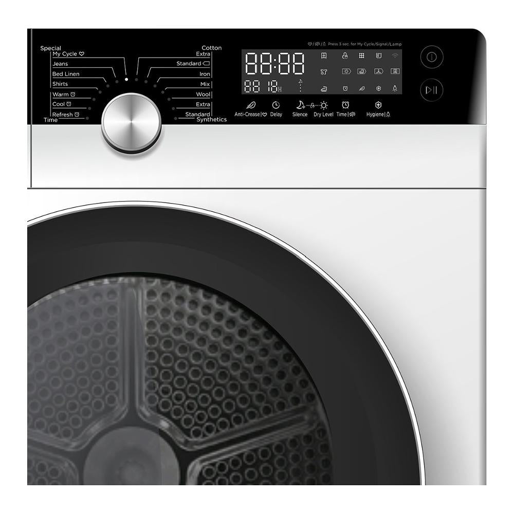 midea asciugatrice a pompa di calore midea mdk9a3 knight 9 kg classe a2021 motore inverter a845xl64xp595 bianco e nero ean 8052705161441