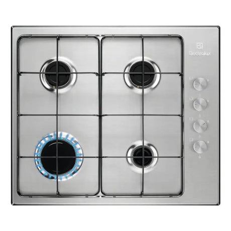 electrolux piano cottura a gas electrolux serie 300 4 fuochi kgs6404sx slim side l55xp47 inox ean 7332543591305