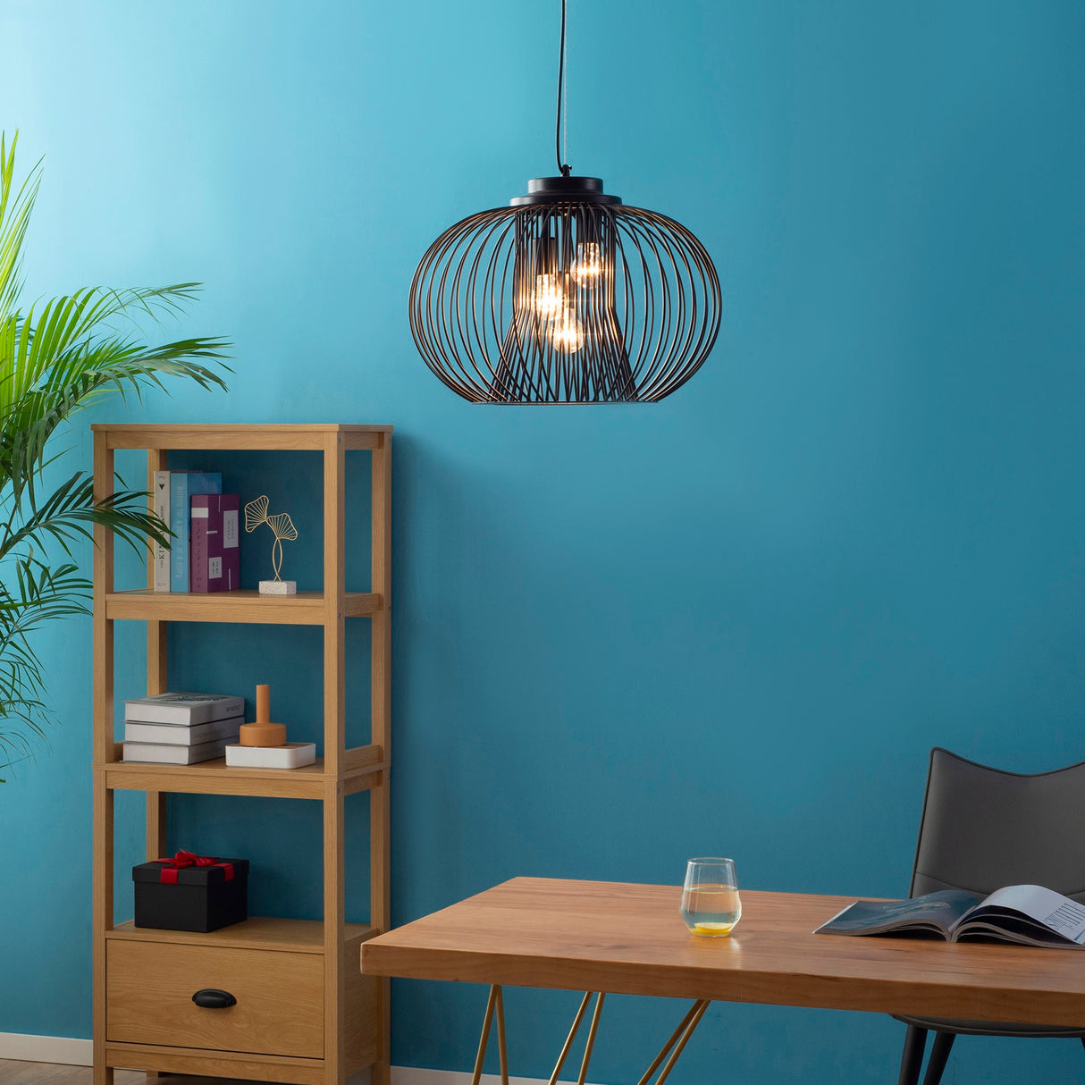 easycomfort easycomfort lampadario da soffitto design moderno con attacco e27 e altezza regolabile 50x150cm