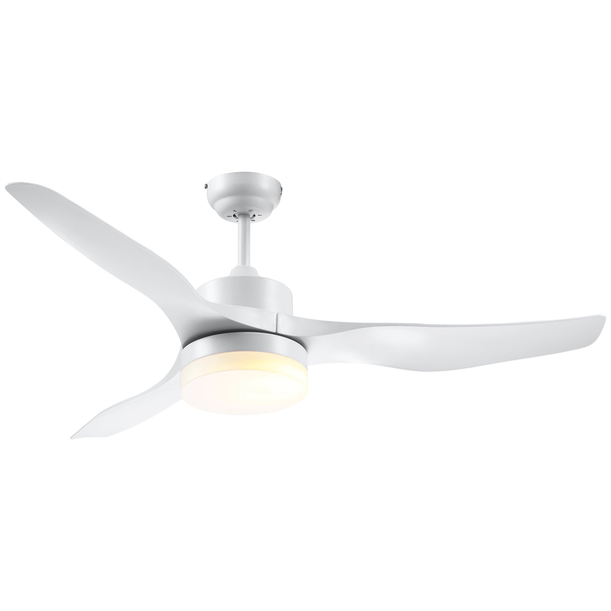 easycomfort ventilatore da soffitto con luce led a 3 modalita con telecomando 6 velocita 132x40cm