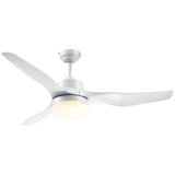 easycomfort ventilatore da soffitto con luce led a 3 modalita con telecomando 6 velocita 132x40cm
