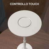 easycomfort easycomfort lampada senza filo touch luce led 3 tonalita e batteria ricaricabile 13x28 5cm argento