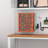 easycomfort easycomfort cassettiera box per accessori minuteria arancione 38x16x47.5cm