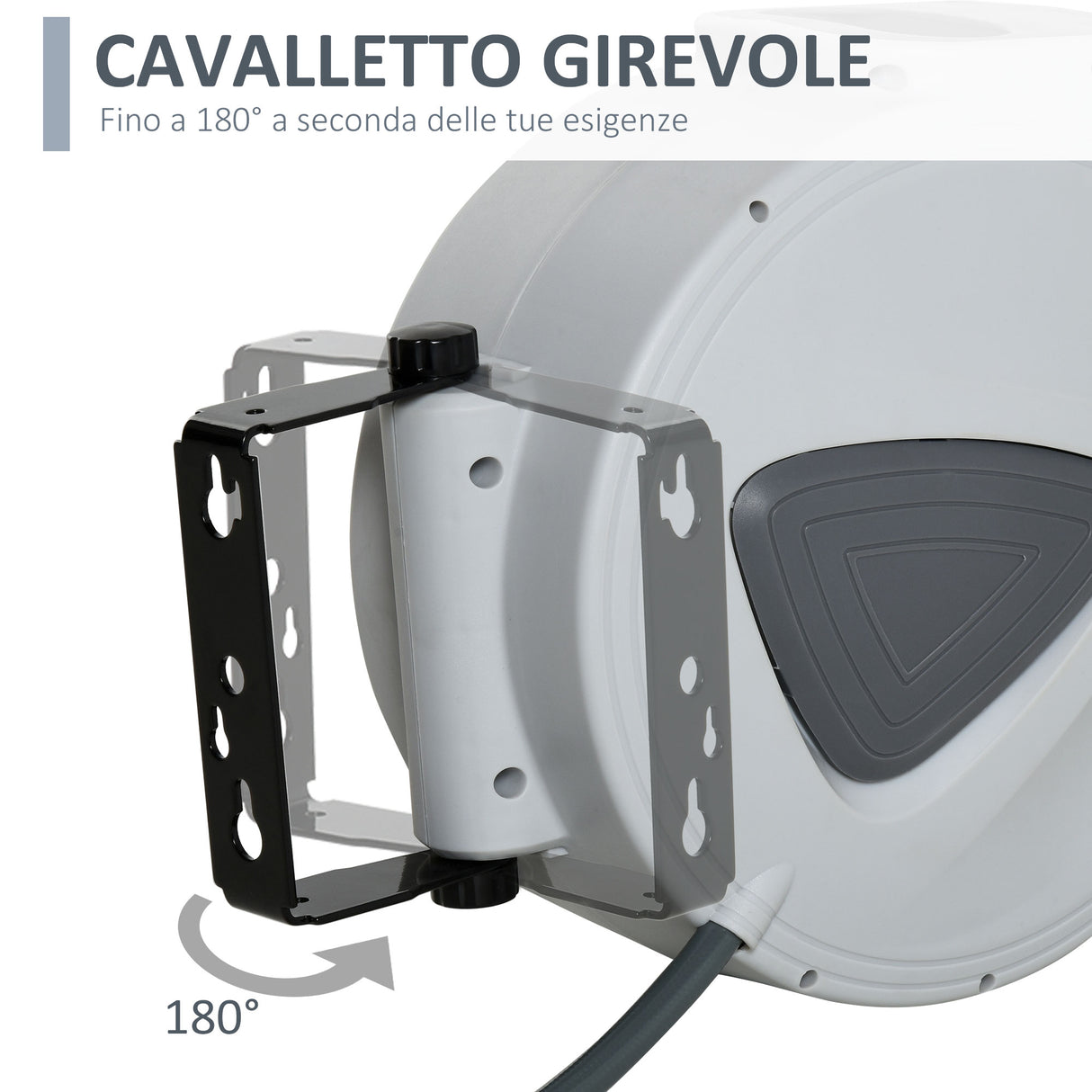 easycomfort easycomfort avvolgitubo automatico da parete con attacco 3 8 10 _ 2m