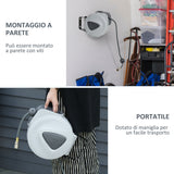 easycomfort easycomfort avvolgitubo automatico da parete con attacco 3 8 10 _ 2m