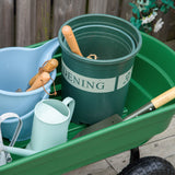 easycomfort easycomfort carrello da giardino con struttura in acciaio e pneumatici 108x52x100cm verde