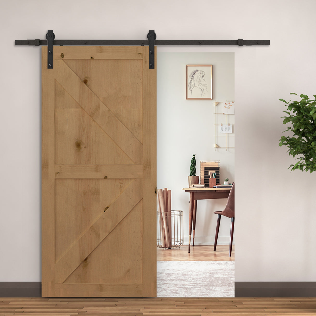 easycomfort easycomfort binario per porta scorrevole kit accessori con binario e rulli tappi in stile rustico portata 90kg acciaio al carbone nero ean 8054111845410