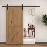 easycomfort easycomfort binario per porta scorrevole kit accessori con binario e rulli tappi in stile rustico portata 90kg acciaio al carbone nero ean 8054111845410