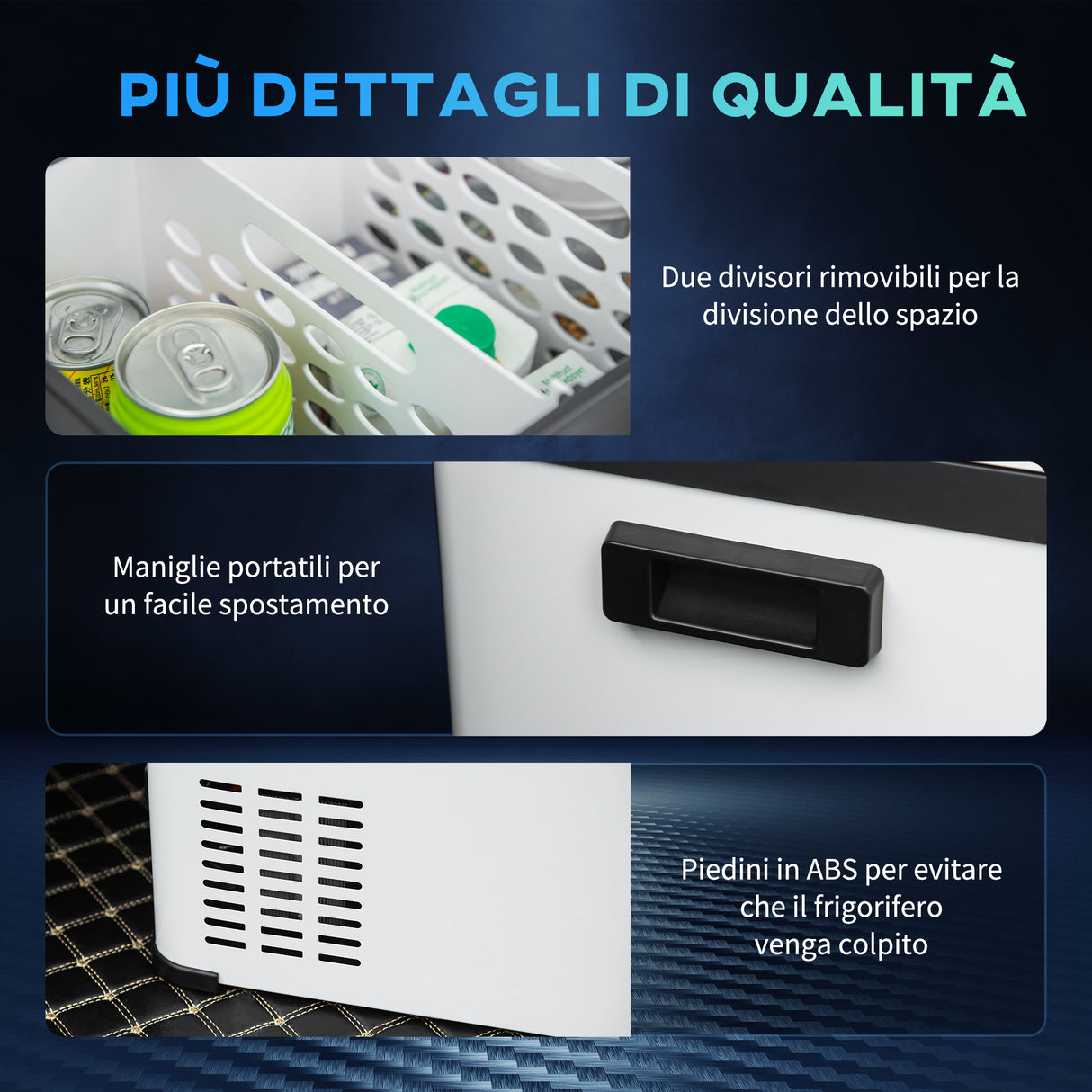 easycomfort frigo portatile elettrico a compressore 20l con maniglia e schermo lcd frigorifero piccolo da 12 24v dc e 110 240v ac per auto e camion