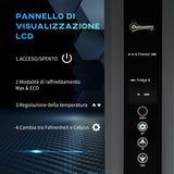 easycomfort frigo portatile elettrico a compressore da 35l con maniglia telescopica e ruote frigorifero piccolo da 12 24v dc e 110 240v ac per auto e camion