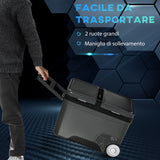 easycomfort frigo portatile elettrico a compressore da 35l con maniglia telescopica e ruote frigorifero piccolo da 12 24v dc e 110 240v ac per auto e camion