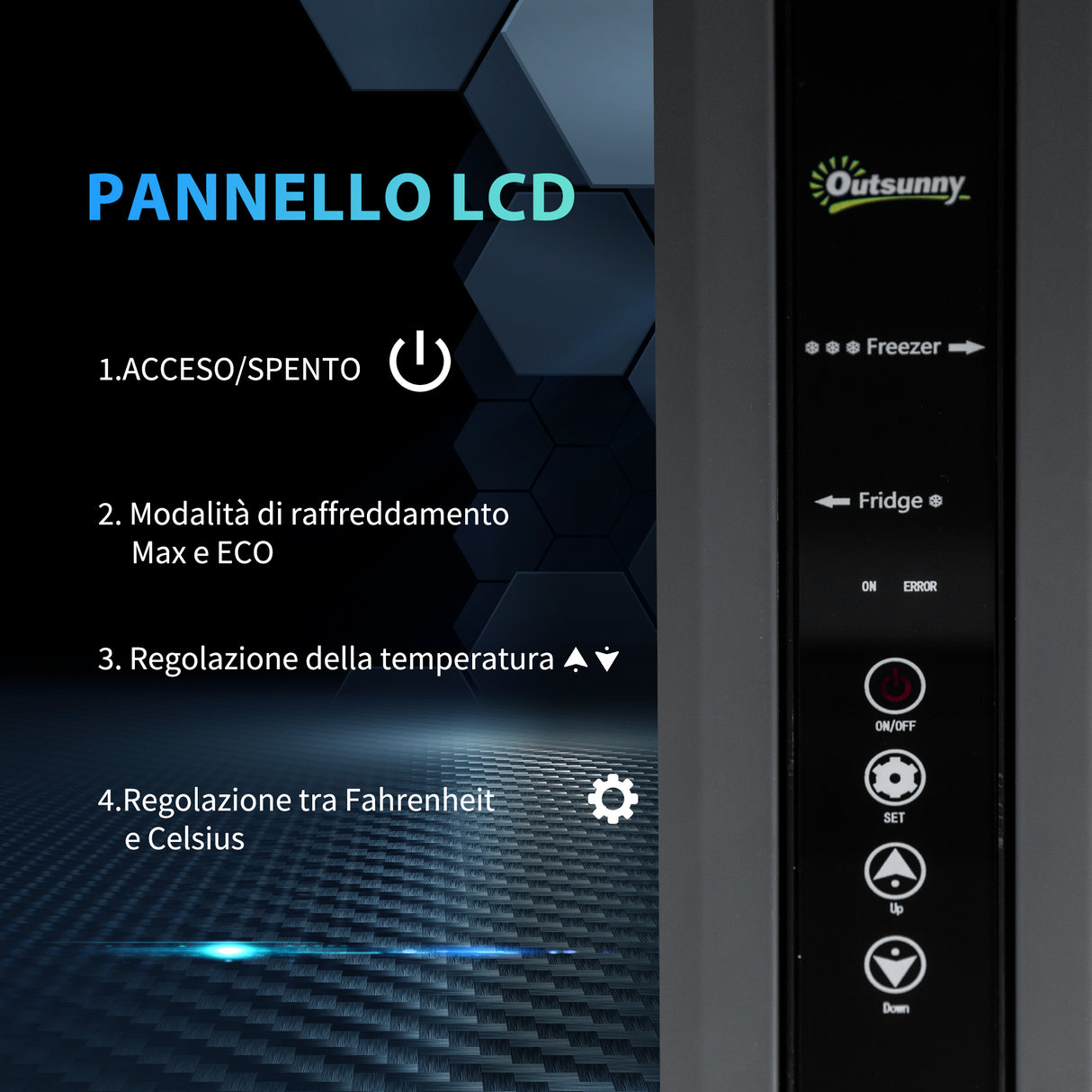 easycomfort frigo portatile elettrico a compressore da 45l con maniglia telescopica e ruote frigorifero piccolo da 12 24v dc e 110 240v ac per auto e camion