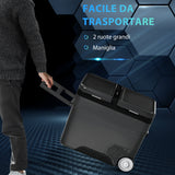 easycomfort frigo portatile elettrico a compressore da 45l con maniglia telescopica e ruote frigorifero piccolo da 12 24v dc e 110 240v ac per auto e camion