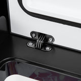 easycomfort frigo portatile elettrico a compressore da 45l con maniglia telescopica e ruote frigorifero piccolo da 12 24v dc e 110 240v ac per auto e camion