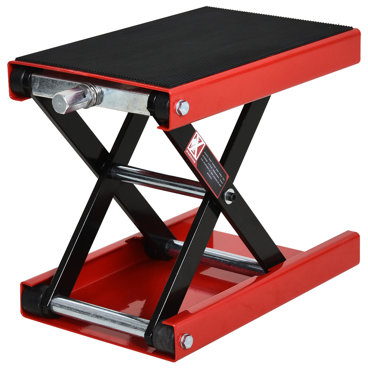easycomfort easycomfort cavalletto alza moto sollevatore a forbice in acciaio con piattaforma rivestita in gomma