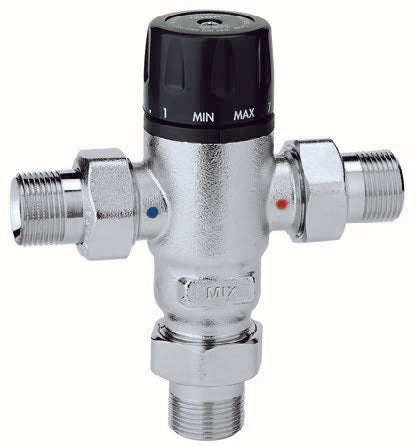 unical miscelatore termostatico anticalcare caleffi 521500 34 regolabile 30 65c