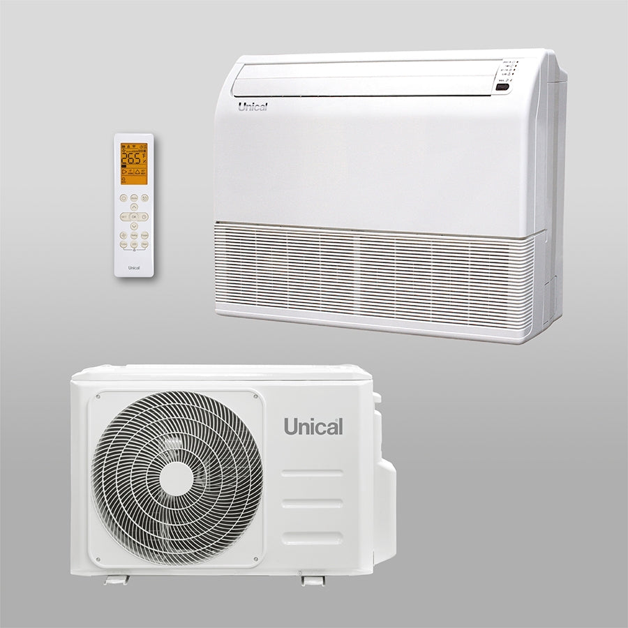 unical condizionatore climatizzatore unical pavimentosoffitto 30000 btu ps11 30h classe aa gas r 32 wi fi optional