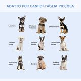 easycomfort easycomfort gabbia trasportino per cani gatti pieghevole in acciaio doppia apertura 76x53x57cm nero