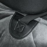 easycomfort telo coprisedile per auto effetto velluto con fondo antiscivolo e cinghie di fissaggio 160x145cm grigio