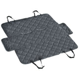 easycomfort telo coprisedile per auto effetto velluto con fondo antiscivolo e cinghie di fissaggio 160x145cm grigio