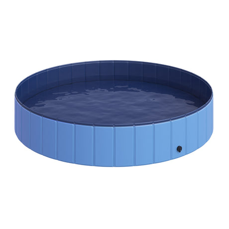 easycomfort easycomfort piscina pieghevole per cani in pvc azzurro 160x30cm oxh