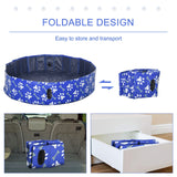 easycomfort easycomfort piscina rigida per cani taglia grande superiore a 65kg in plastica dura e antiscivolo per giardino o interni blu 140x30cm
