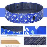 easycomfort easycomfort piscina rigida per cani taglia grande superiore a 65kg in plastica dura e antiscivolo per giardino o interni blu 140x30cm