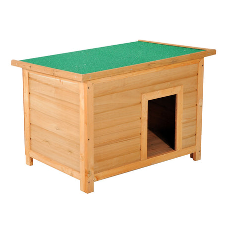 easycomfort easycomfort cuccia per cani impermeabile da esterno in legno di abete 85x58x58cm