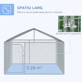 easycomfort recinto per cani da esterno recinto per animali con copertura impermeabile 230x230x175cm