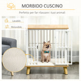 easycomfort easycomfort casetta per cani piccoli da interno con cuscino rimovibile e lavabile 64 5x48x 70 5cm quercia